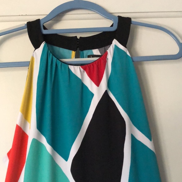 Worthington size large stretch, color block, swing dress. Size XL. Comfy. NWOT - Picture 2 of 6